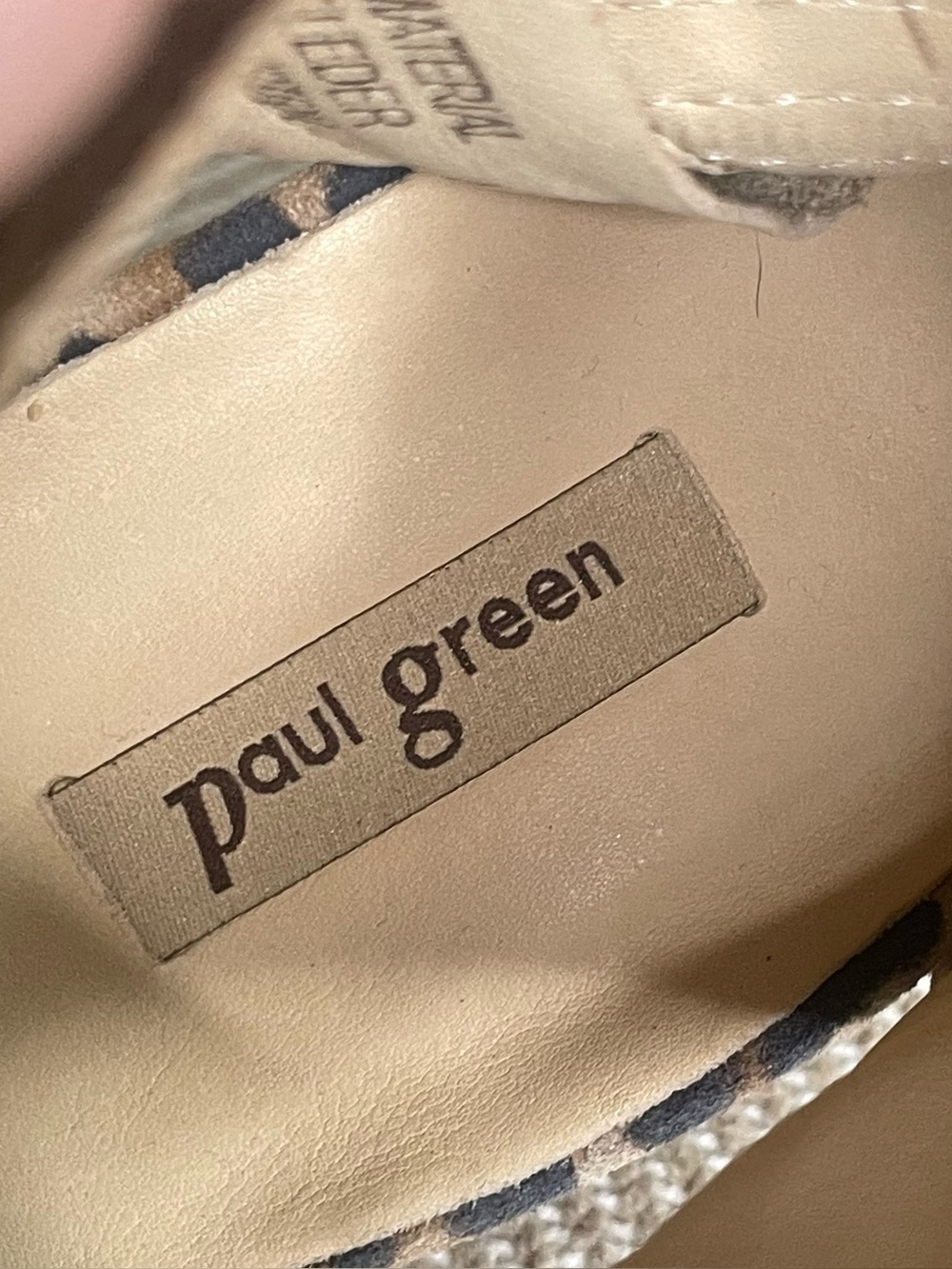 Paul Green Leopard Print Leather Open Toe Ankle Booties Zip Heels Sz 4UK 6.5 US - Picture 7 of 10